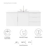 Vitality 48" Single Sink Bathroom Vanity - Image 38