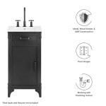Steamforge 18" Bathroom Vanity Cabinet (Sink Basin Not Included) - Image 3