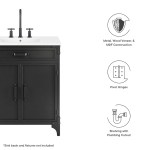 Steamforge 30" Bathroom Vanity Cabinet (Sink Basin Not Included) - Image 3