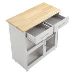 Culinary Kitchen Cart With Towel Bar - Image 10