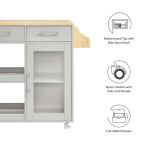 Culinary Kitchen Cart With Spice Rack - Image 3