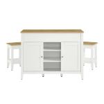Garland 3-Piece Kitchen Island and Stool Set - Image 11