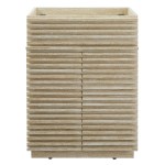 Render 24" Faux Travertine Bathroom Vanity Cabinet (Sink Not Included) - Image 7
