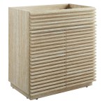 Render 30" Faux Travertine Bathroom Vanity Cabinet (Sink Not Included) - Image 2