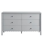 Emmeline Scalloped 6-Drawer Dresser - Image 5