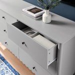 Emmeline Scalloped 6-Drawer Dresser - Image 19