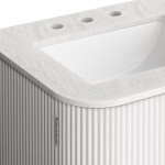 Zia 24" Wall-Mount Bathroom Vanity with Marble Sink - Image 10