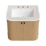 Zia 24" Wall-Mount Bathroom Vanity with Marble Sink - Image 29