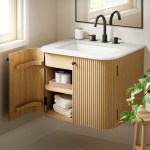 Zia 24" Wall-Mount Bathroom Vanity with Marble Sink - Image 33