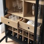 Nolan Arched Bar Cabinet in Black - Image 5
