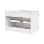 Zia 30" Wall-Mount Bathroom Vanity with Marble Sink - Image 6