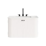 Zia 30" Wall-Mount Bathroom Vanity with Marble Sink - Image 7