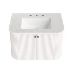 Zia 30" Wall-Mount Bathroom Vanity with Marble Sink - Image 18