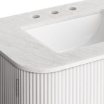 Zia 30" Wall-Mount Bathroom Vanity with Marble Sink - Image 20