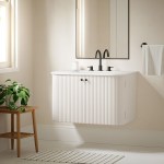 Zia 30" Wall-Mount Bathroom Vanity with Marble Sink - Image 21