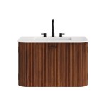 Zia 30" Wall-Mount Bathroom Vanity with Marble Sink - Image 39