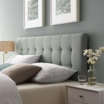 Lily Upholstered Fabric King Headboard - Image 15