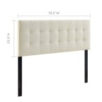 Lily Upholstered Fabric King Headboard - Image 18