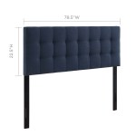 Lily Upholstered Fabric King Headboard - Image 25