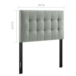 Lily Upholstered Fabric Twin Headboard - Image 14