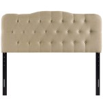 Annabel Upholstered Fabric Queen Headboard - Image 7