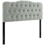 Annabel Upholstered Fabric Queen Headboard - Image 11