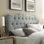 Annabel Upholstered Fabric Queen Headboard - Image 17
