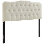 Annabel Upholstered Fabric Queen Headboard - Image 19