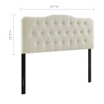 Annabel Upholstered Fabric Queen Headboard - Image 22