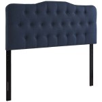 Annabel Upholstered Fabric Queen Headboard - Image 27
