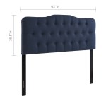 Annabel Upholstered Fabric Queen Headboard - Image 30