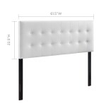 Emily Upholstered Vinyl Queen Headboard - Image 14
