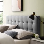 Emily Upholstered Fabric Full Headboard - Image 17