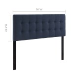 Emily Upholstered Fabric Full Headboard - Image 30