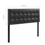 Emily Upholstered Vinyl King Headboard - Image 4