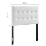 Emily Upholstered Vinyl Twin Headboard - Image 14