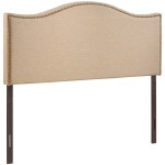Curl Nailhead Upholstered Queen Headboard - Image 7