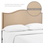 Curl Nailhead Upholstered Queen Headboard - Image 5