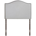 Curl Nailhead Upholstered Twin Headboard - Image 8
