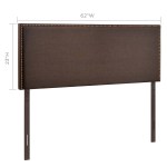 Region Nailhead Upholstered Queen Headboard - Image 11