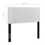 Taylor Upholstered Linen Fabric Full / Queen Headboard - Image 19