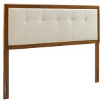 Draper Tufted Fabric and Wood Full Headboard - Image 3