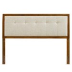 Draper Tufted Fabric and Wood Full Headboard - Image 6