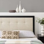 Draper Tufted Fabric and Wood Queen Headboard - Image 10