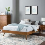 Margo Wood Queen Platform Bed Frame - Image 15