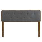 Collins Tufted Fabric and Wood Full Headboard - Image 24