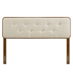 Collins Tufted Fabric and Wood Queen Headboard - Image 15