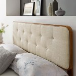 Collins Tufted Fabric and Wood Queen Headboard - Image 17