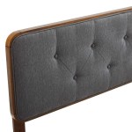 Collins Tufted Fabric and Wood Queen Headboard - Image 25