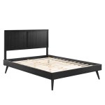 Alana Wood Queen Platform Bed With Splayed Legs - Image 7